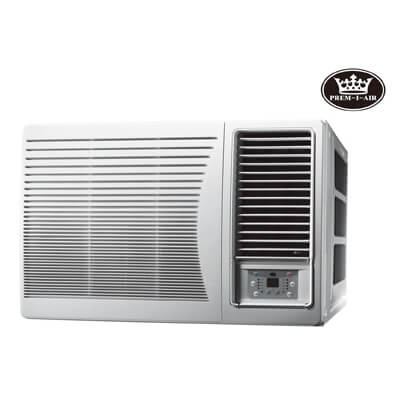 Prem-I-Air 9000 BTU DC Inverter Window Air Conditioner with Remote Control & Timer