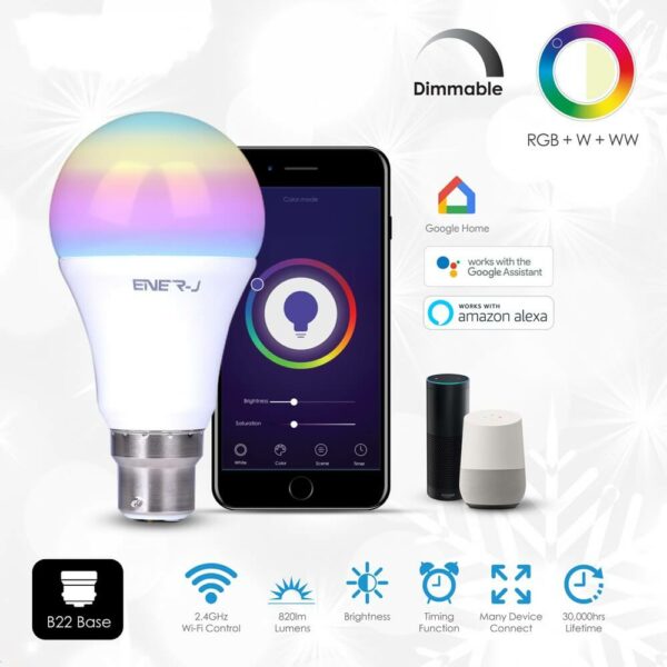 Smart WiFi Colour Changing LED Bulb 9W