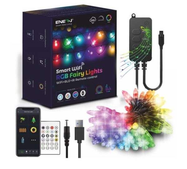 Smart WiFi RGB Fairy Lights With 5 Meters Length 50 LEDs