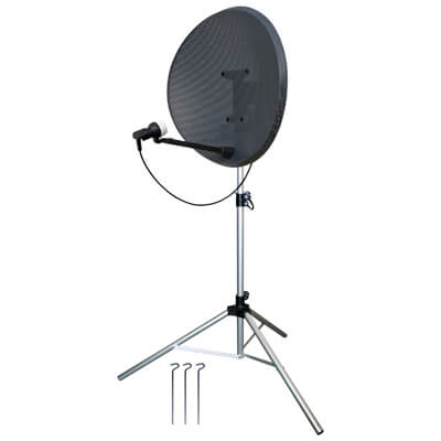 Large Height Adjustable (1201-1715 mm) Silver Satellite Stand