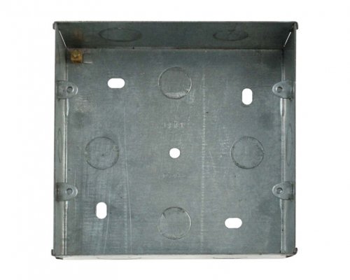 PGRIDBOX6-8 (WA512) Metal 47mm Deep Wall Box (Knock-out) For 6 or 8 Gang Power Grid Plates